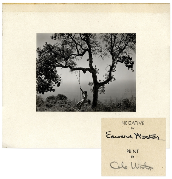 Edward Westons Winter Idyll, Printed & Signed in a Limited Edition by Cole Weston
